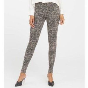Jean-ish® Ankle Leggings, Taupe Snakeskin